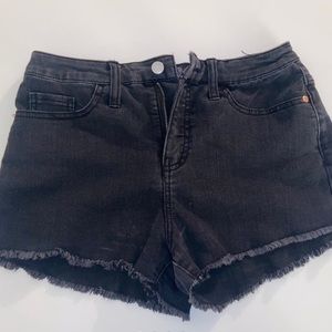 wild fable black denim shorts